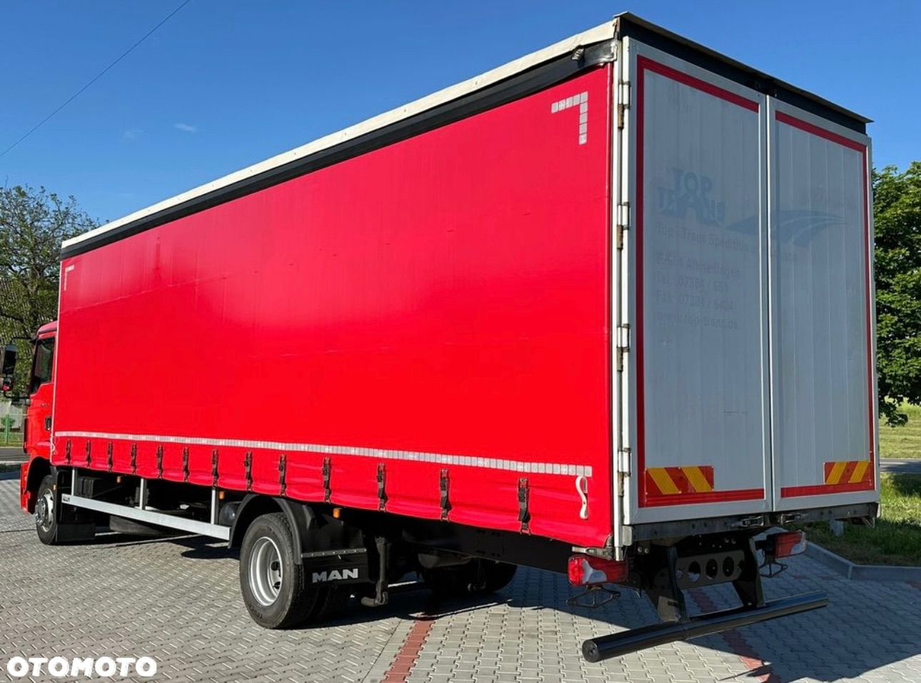 MAN TGM 15.290 / FIRANKA / AUTOMAT / CAŁY NA PODUSZKACH / 21 EUROPALET / 8.5 M DŁUGOŚCI / EURO 6 - 4