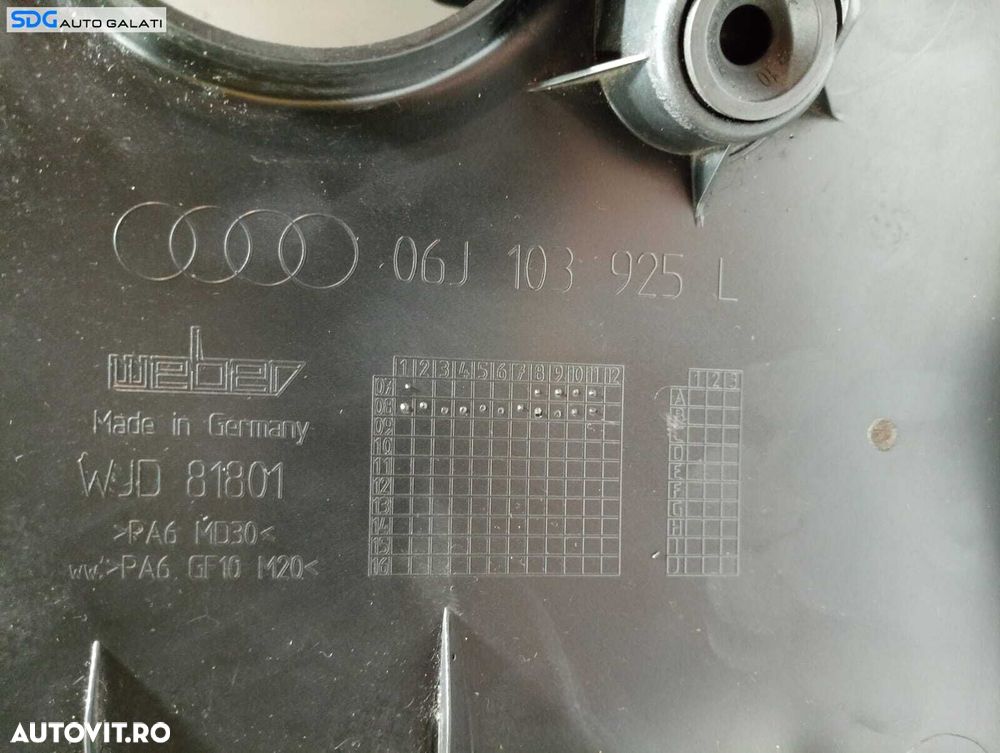 Capac Protectie Antifonare Motor Audi A4 B8 1.8 2.0 TFSI 2008 - 2015 Cod 06J103925L [M3787] - 5