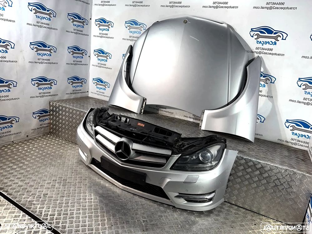 Mercedes Benz W204 C220 AMG Facelift Frente Completa Xenon Diesel 651.911 2006 - 2014 - Parachoques Radiador Parachoque Guarda Lamas Guarda-Lama Optica Opticas Farois Farol Grelha Reforço Fibra Xénon