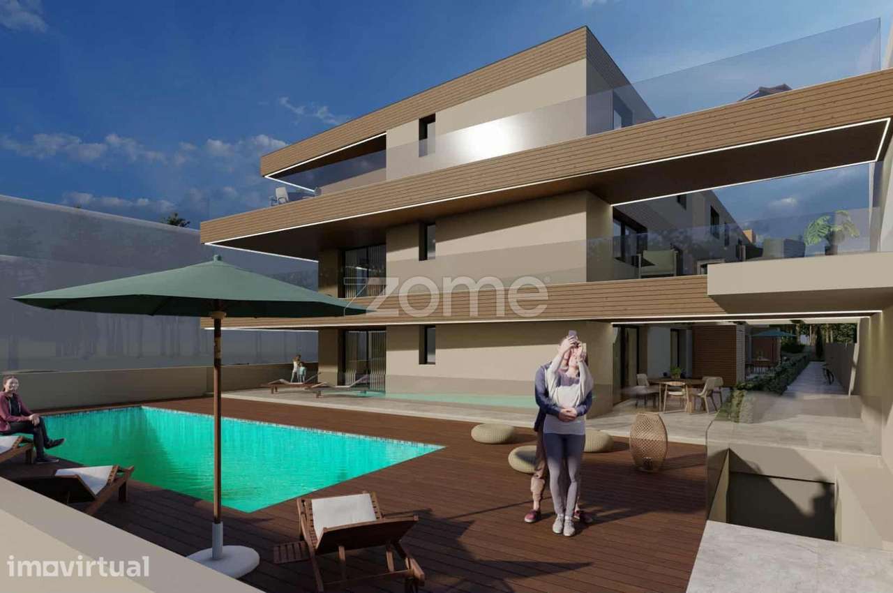 Apartamento T1 Novo Cond. Fechado c/Piscina a 350m da Praia Cepães - Grande imagem: 2/9