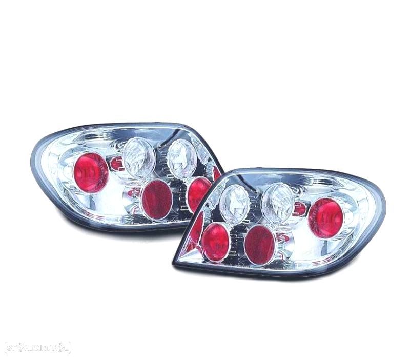 FAROLINS TRASEIROS CITROEN XSARA 00-04 LOOK LEXUS CROMADO - 1