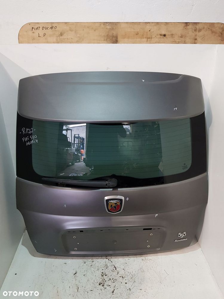 klapa bagażnika tył tylna spoiler fiat 500 abarth 08- - 1