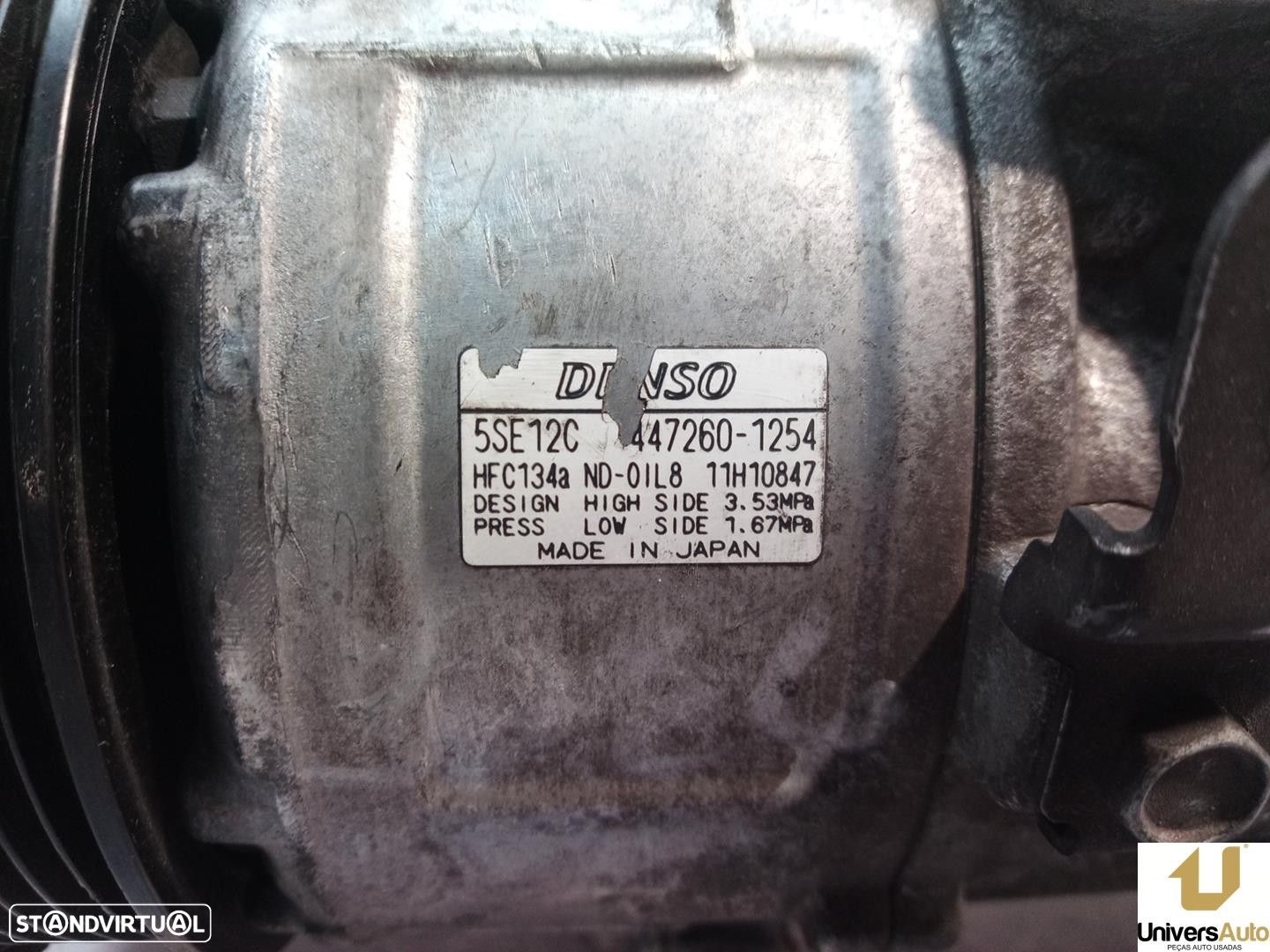 COMPRESSOR AR CONDICIONADO TOYOTA AURIS 2007 -4472601254 - 1