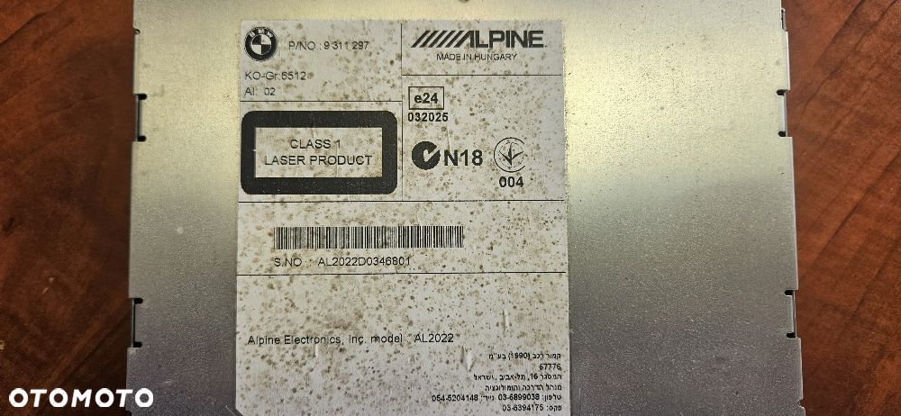BMW F20 Navigacja Radio Oryginał ALPINE Komplet - 3