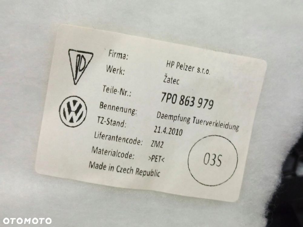 BOCZEK DRZWI PRAWY PRZÓD PRZEDNI PORSCHE CAYENNE 7P 11-17 7P0863979 - 6