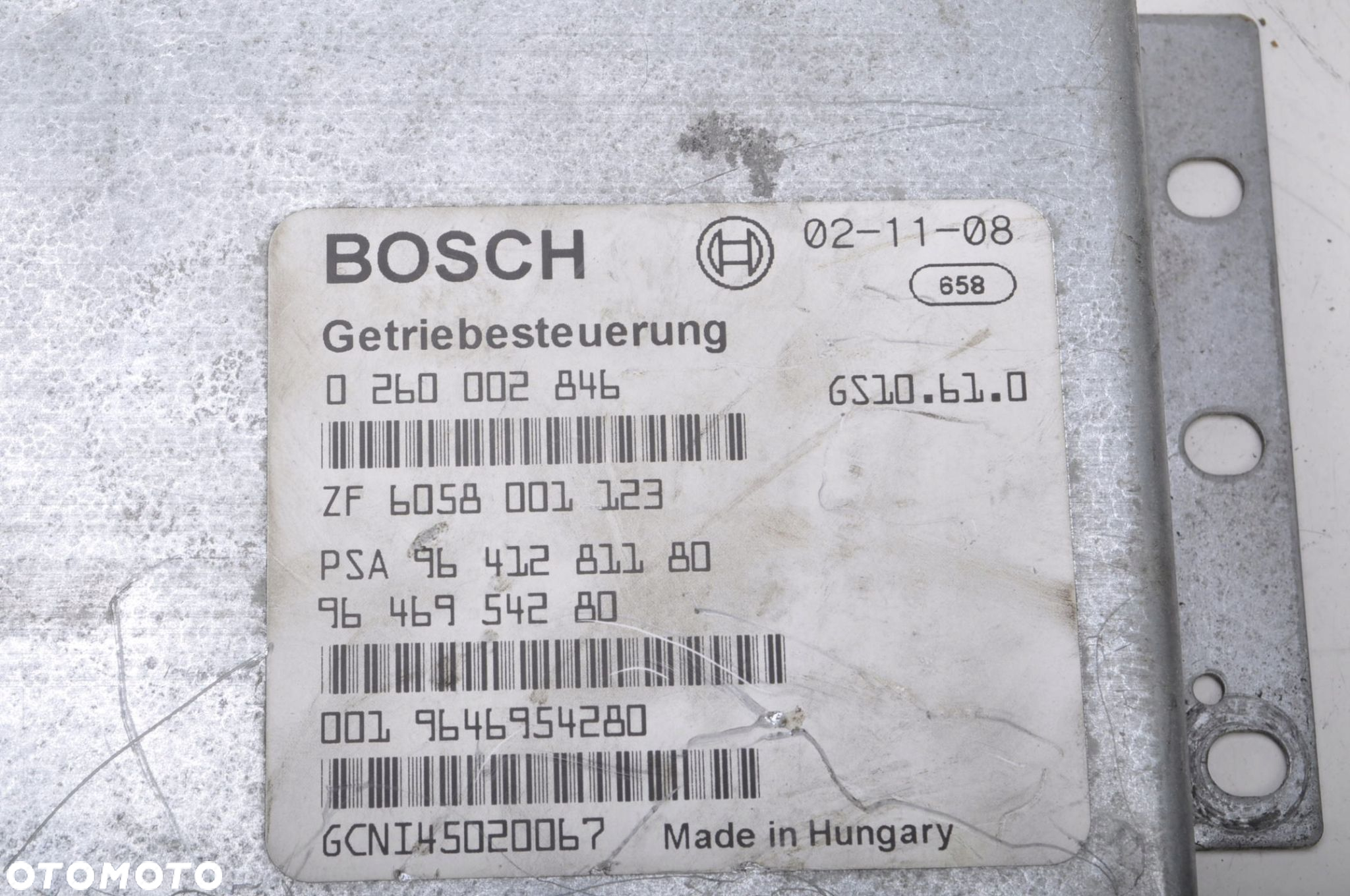 PEUGEOT 807 3.0 MODUŁ STEROWNIK SKRZYNI 0260002846 - 4