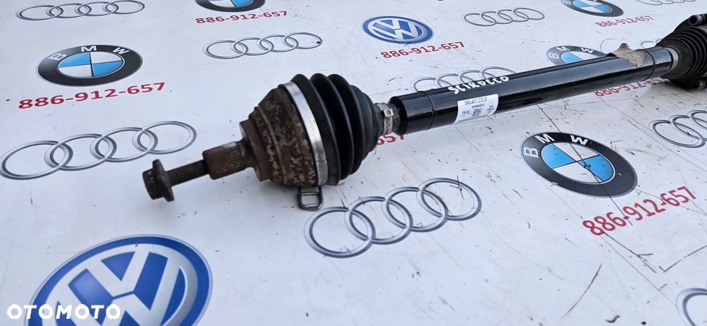 VW Scirocco R LIFT 2.0 TSI CDLK Półoś przód prawy Półoś prawa Długa Przegub 5K0407272D - 2