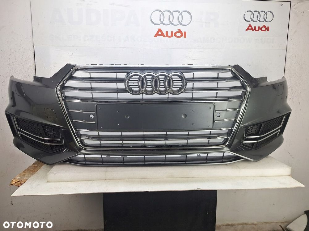 ZDERZAK AUDI S4 A4 S-LINE B9 8W 2017-2019 GRILL PRZED LIFTEM 6 X PDC SPRYSK - 1