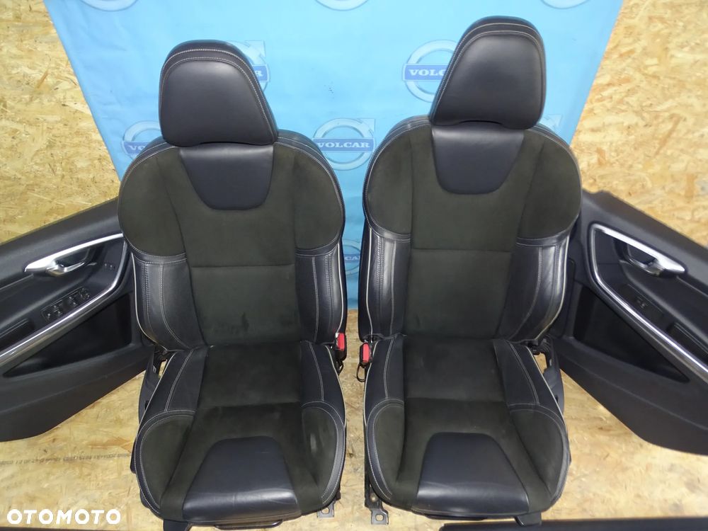 FOTELE TAPICERKA VOLVO V60 2010-2016 EUROPA SKÓR ALCANTARA - 2