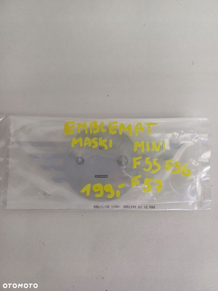 emblemat znaczek logo na pokrywe silnika mini cooper f55 f56 f57 - 7