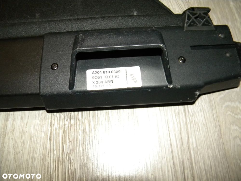 ŁADNA ORYGINALNA ROLETA BAGAŻNIKA MERCEDES GLK X204 LIFT W204 A204 12-15r CZARNA FV ORYGINAL A2048100309 A204 X204 - 9