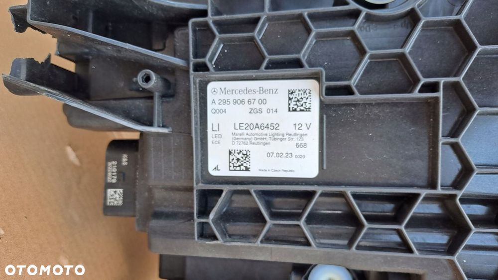 MERCEDES EQE W295 V295 LEWA LAMPA FULL LED DIGITAL A2959066700 UŻYWANA - 6