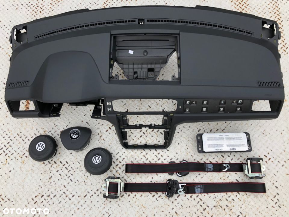 VW CADDY 4 IV 2K5 DESKA KONSOLA KOKPIT PULPIT PÓŁKA PARAPET AIRBAG AIR BAG rysy Raz2 - 7