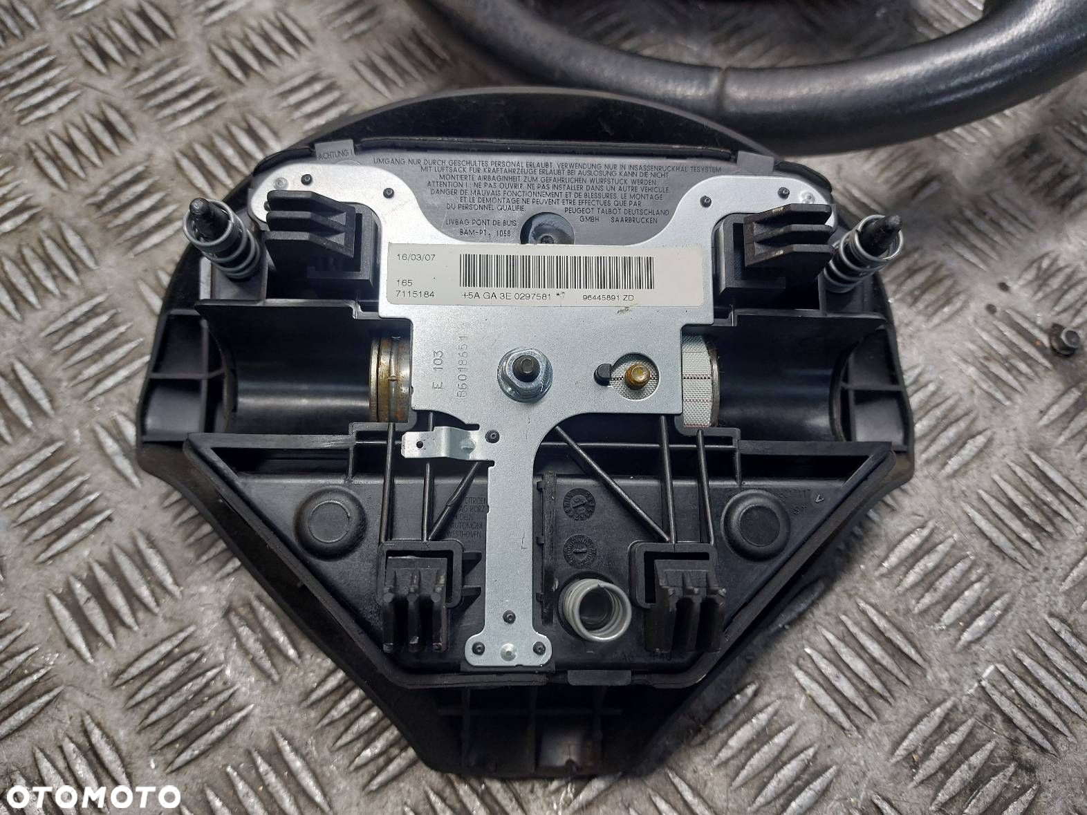 KIEROWNICA + PODUSZKA PEUGEOT 407 I 9662203377 96445891ZD - 6