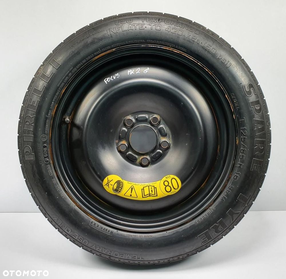 KOŁO ZAPASOWE DOJAZDOWE 125/85/R16 FORD FOCUS MK2 - 1