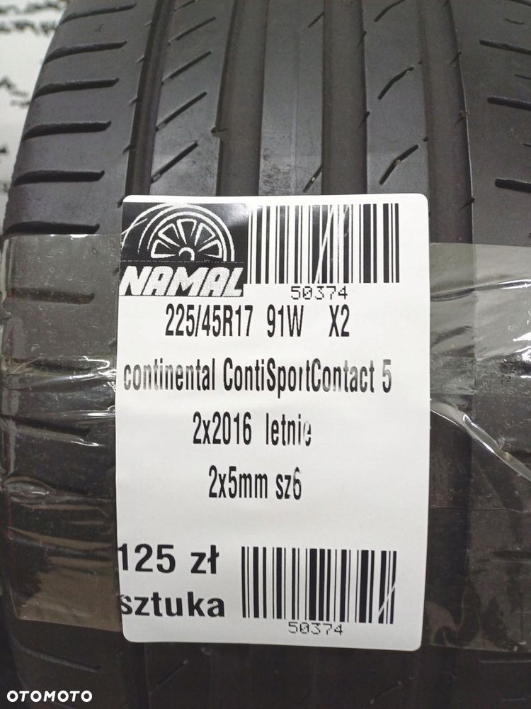 225/45R17 continental 2016 opony letnie 50374 - 8