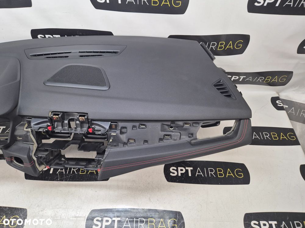 BMW 2 F45 F46 GRAN TOURER ACTIVE TOURER DESKA ROZDZIELCZA CZERWONA NITKA KONSOLA KOKPIT PULPIT PODUSZKI AIRBAG AIR BAG PASY KIT SET - 6