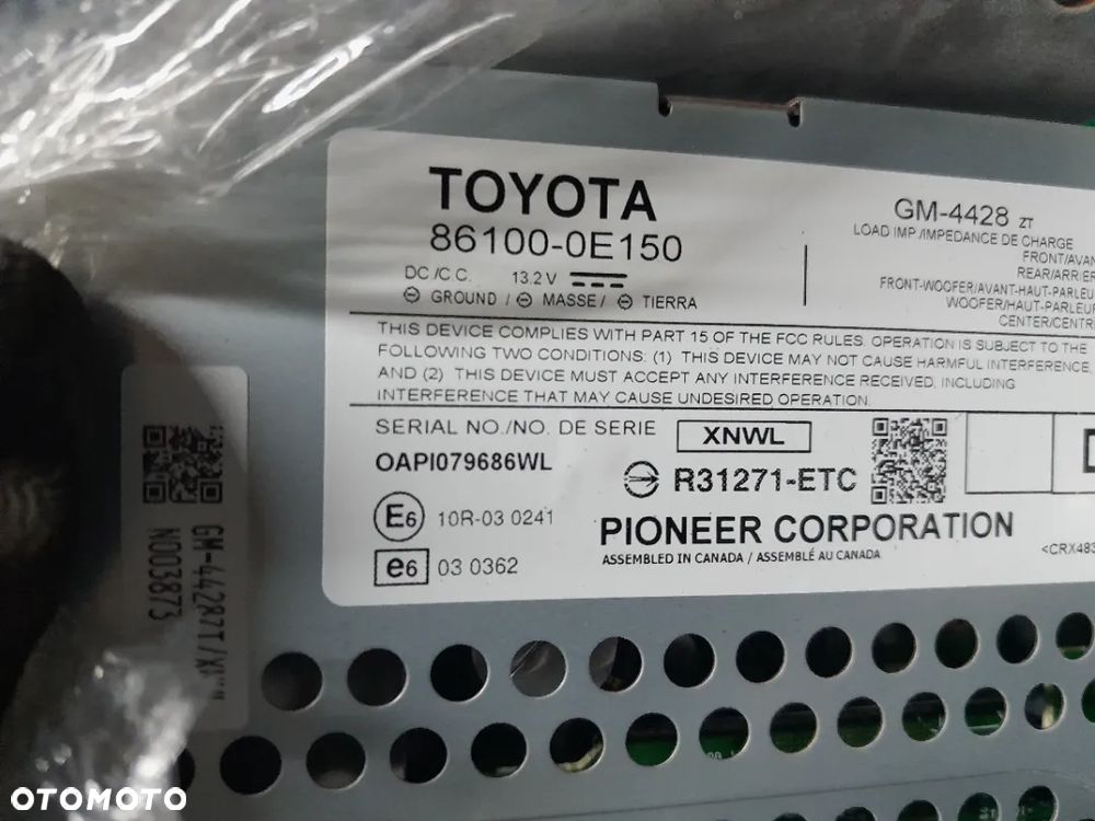 Wzmacniacz Radia Lexus RX 450H, RX350, 2009-2015R - 4