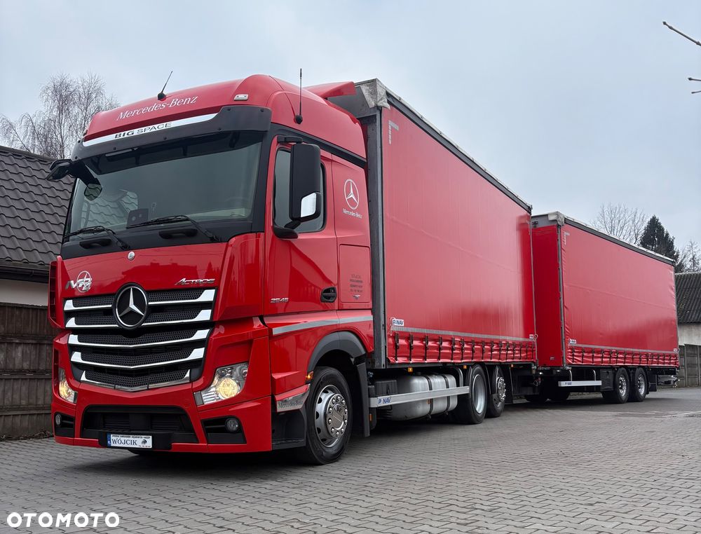 Mercedes-Benz Actros Big Space 2545 Zestaw/Tandem Przejazdowy Nowe Opony - 2