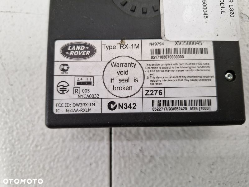 RANGE ROVER L320 DISCOVERY III MODUŁ STEROWNIK BLUETOOTH XVJ500045 - 4