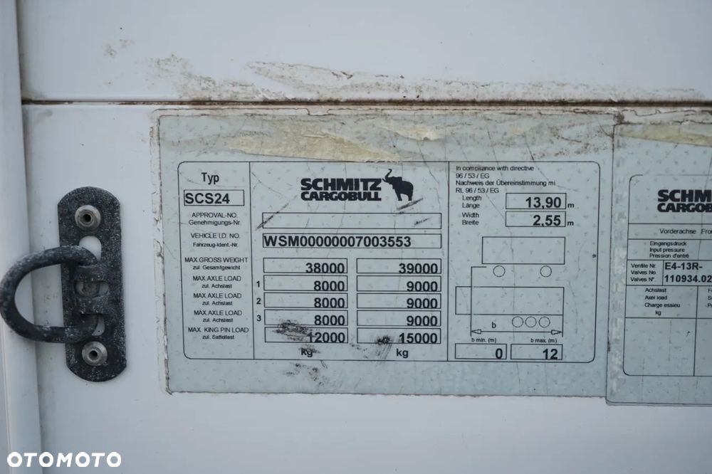 Schmitz Cargobull FIRANKA / STANDARD / PLANDEKA ZBROJONA / - 25