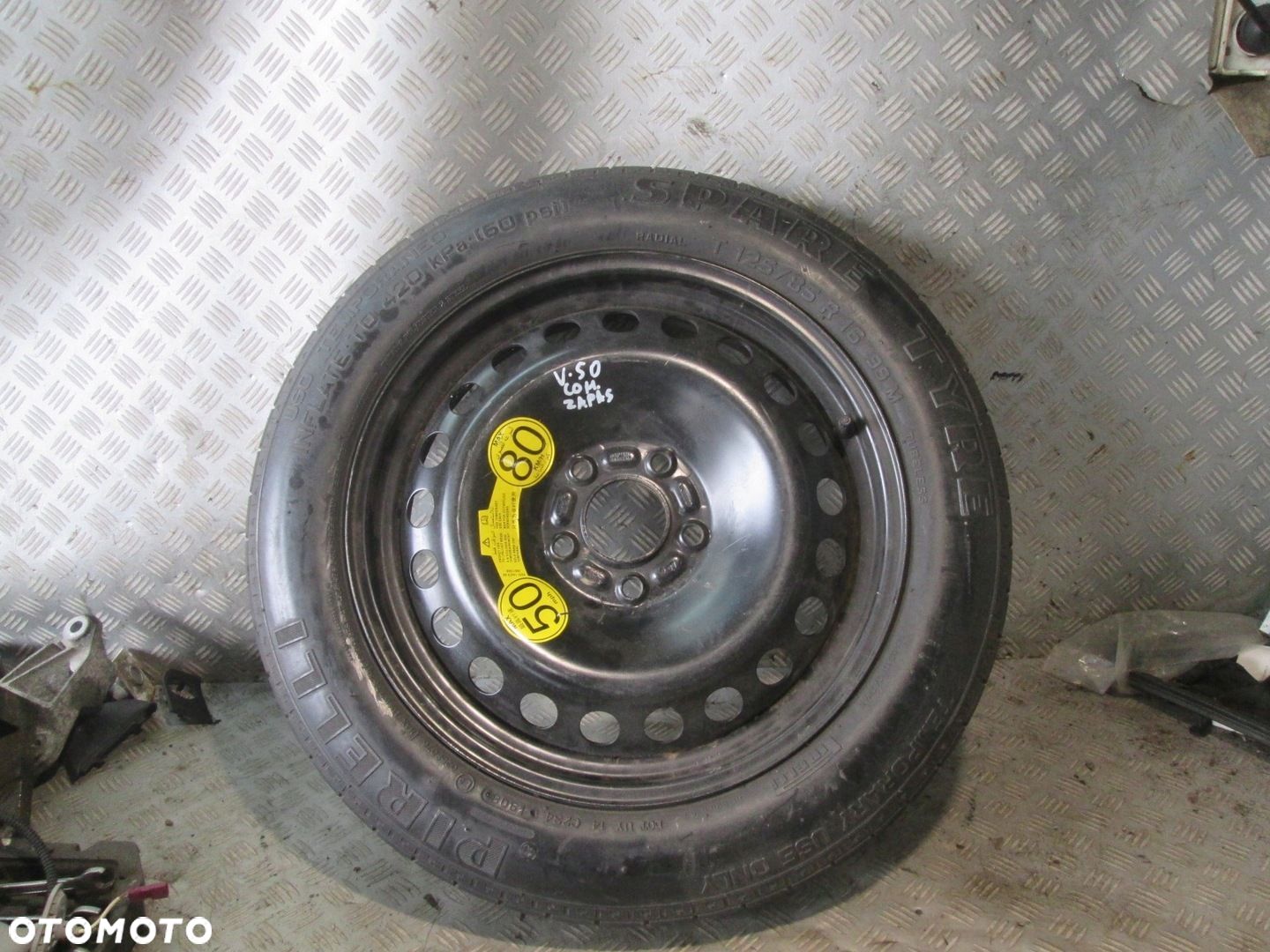 KOŁO DOJAZDOWE VOLVO V50 125/85 16" 5X108 ET25 - 1