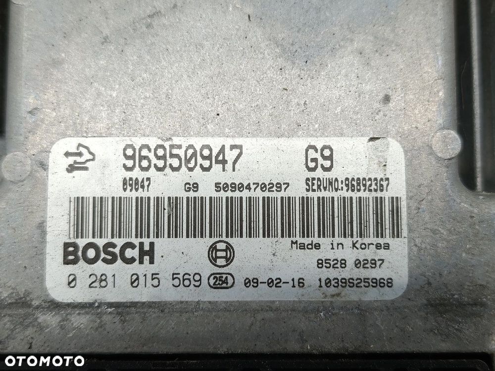 KOMPUTER, STEROWNIK CHEVROLET CAPTIVA 96950947 0281015569  BOSCH 2.0 CDTI - 1