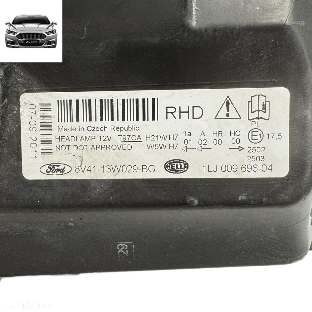 REFLEKTOR PRAWY PRZÓD ZWYKŁY FORD KUGA MK1 8V41-13W029-BG ANGLIA - 7