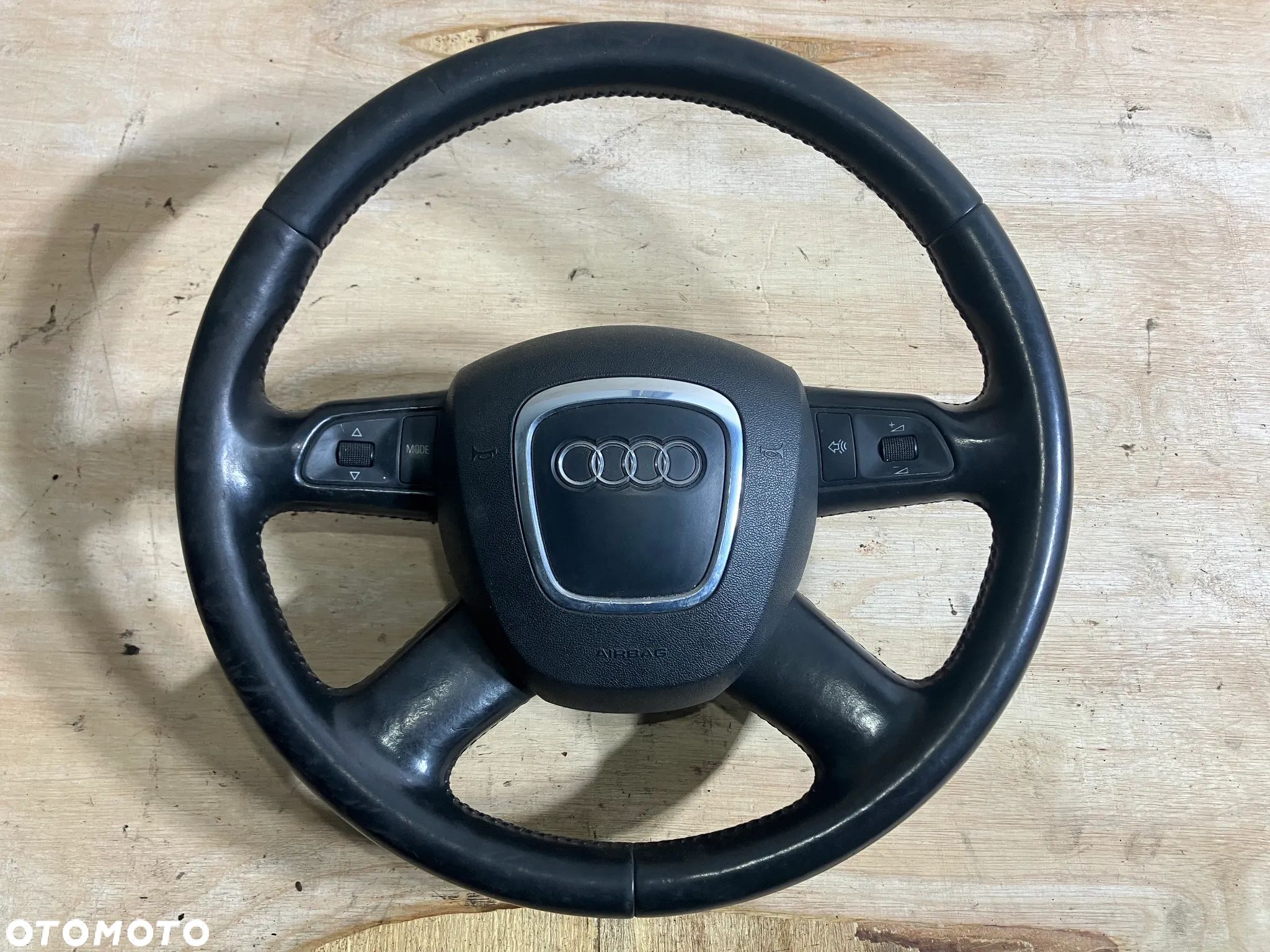KIEROWNICA AUDI A6 C6 PODUSZKA MULTIFUNKCJA MULTIMEDIALNA PRZYCISKI SKÓRA - 1
