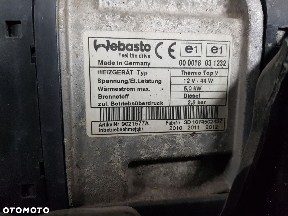 SEAT ALHAMBRA II 7N 10-15r SHARAN WEBASTO OGRZEWANIE POSTOJOWE - 9