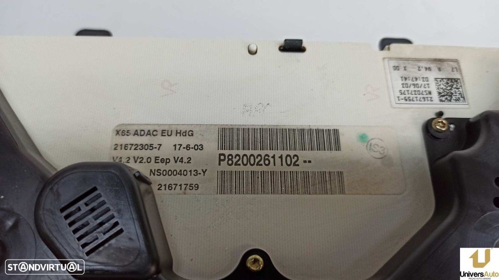QUADRANTE RENAULT CLIO II FASE II (B/CB0) AUTHENTIQUE - 4