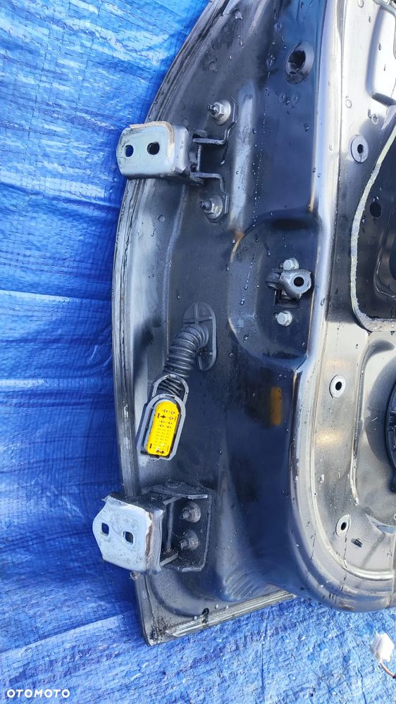 DRZWI PRAWE KOMPLETNE CZARNE NV676 ORYGINALNY LAKIER PODNOŚNIK ZAMEK ZAWIASY GŁOŚNIK USZCZELKA RENAULT WIND - 11