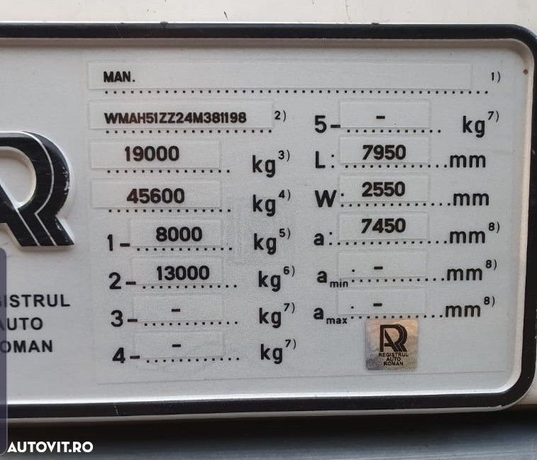 MAN TGA 18310 - 5