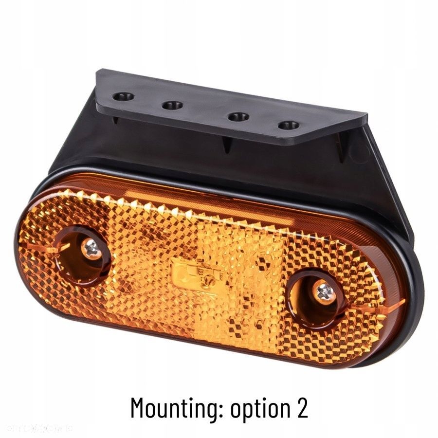 lampa obrysowa led żółta ze złączem quick click 1,5 m uniwersalna - 6