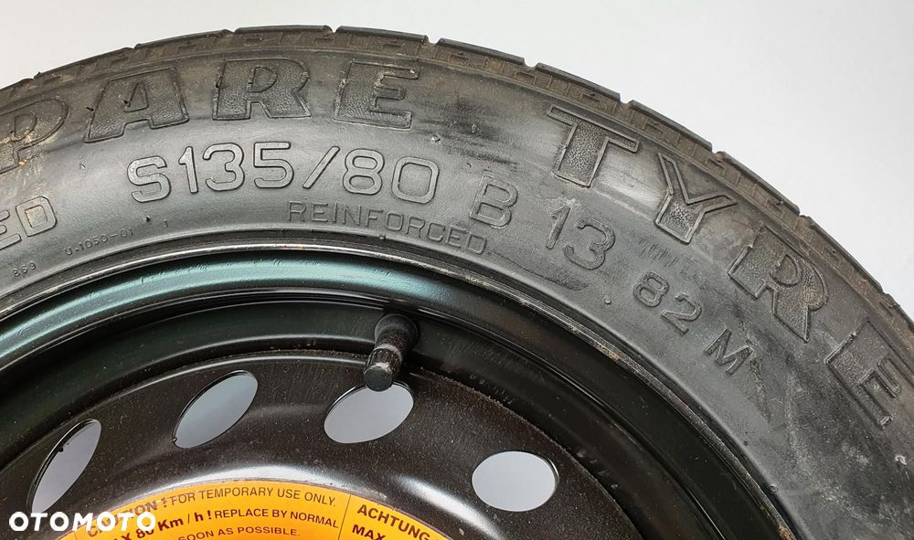 KOŁO ZAPASOWE DOJAZDOWE PIRELLI 135/80/R13 ET33 4x98 FIAT PANDA II - 2