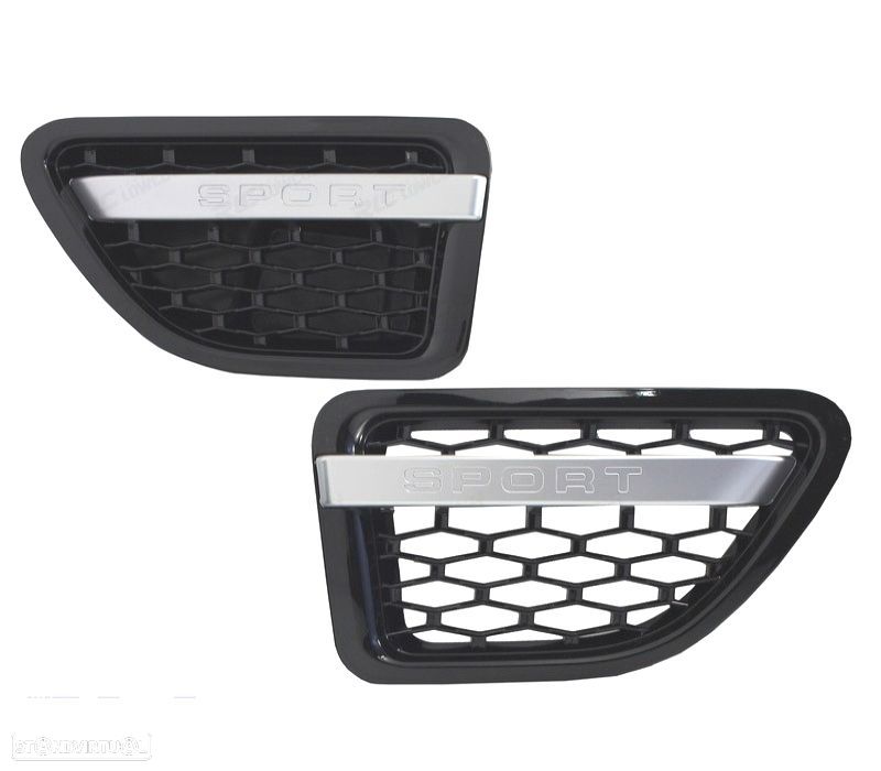 GRELHAS LATERAIS RANGE ROVER SPORT 09-13 LOOK AUTOBIOGRAPHY ALL BLACK EDITION - 2