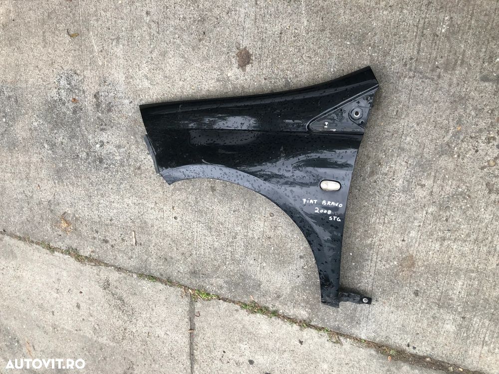 Aripa stanga fata Fiat Bravo 2 2008 negru - 5