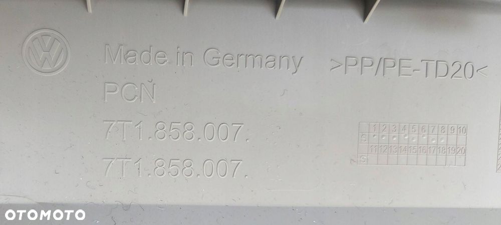 vw multivan t7 schowek deski pasażera 7t1858007h - 4
