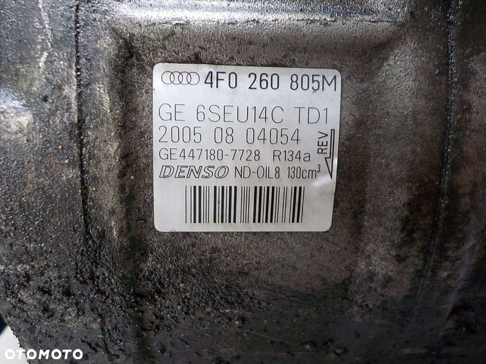 AUDI A6 C6 2.0 TDI SPRĘŻARKA POMPA KLIMATYZACJI 4F0260805M - 4