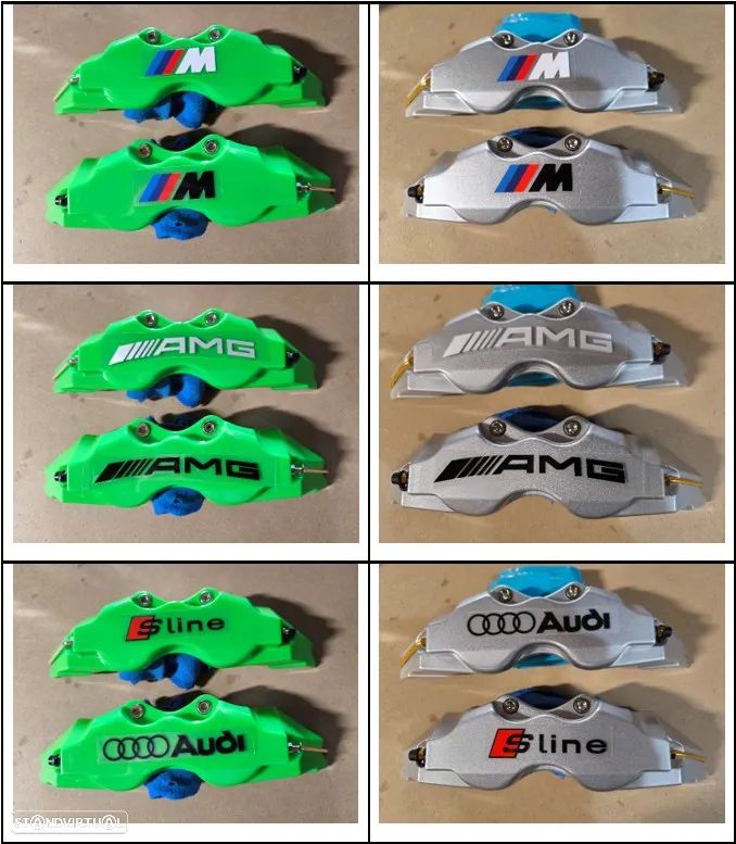 Par Caliper Capas em ABS Pinças Travão Maxilas BMW Mercedes e outras - 3