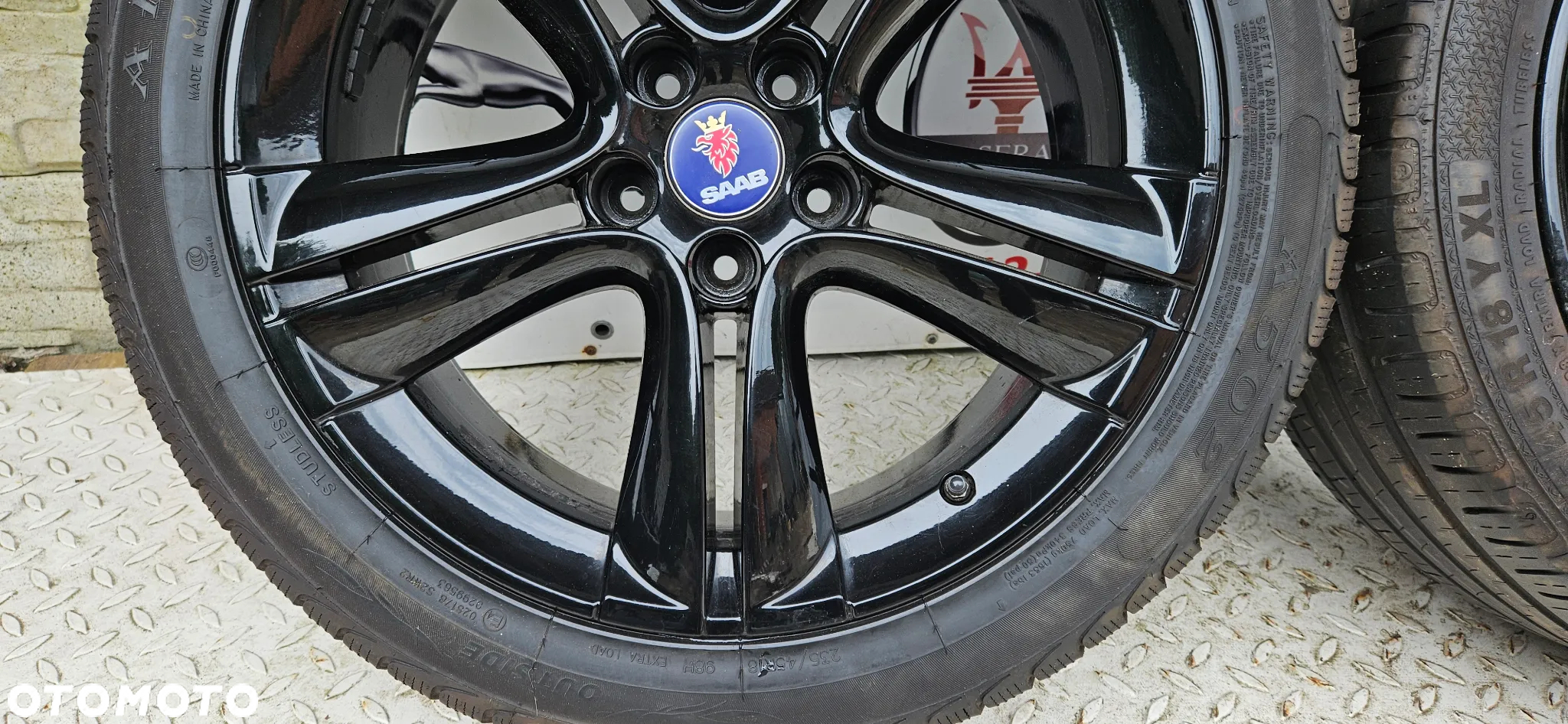 SAAB 9-3 93 II Komplet kół Alufelg Felgi Alufelgi z oponami Koła 12770237 ET 41 7.5Jx18 5x110  Opona 235/45/18 R18 18 Cali Opona Zima - 5