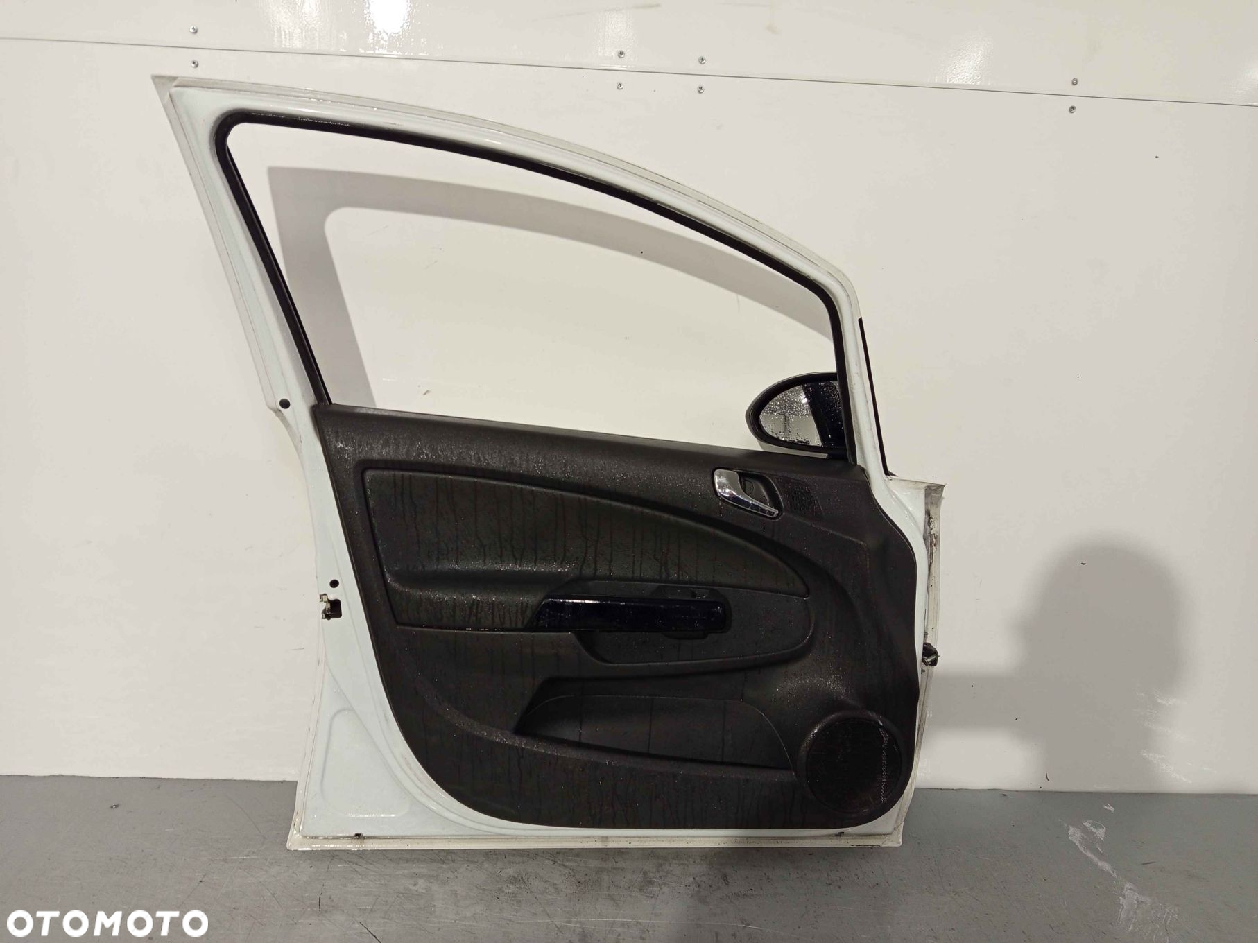 } DRZWI PRZÓD PRZEDNIE LEWE OPEL CORSA D 5D 5 DRZWI HB Y474 Z40R BIAŁE - 5