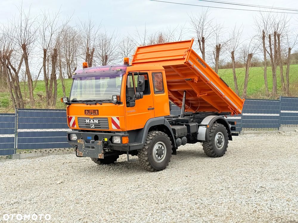 MAN * MAN 10-220 * Pług * Kiper Wywrotka Meiller * 4x4 * Zimowe Utrzymanie * Unimog * - 1