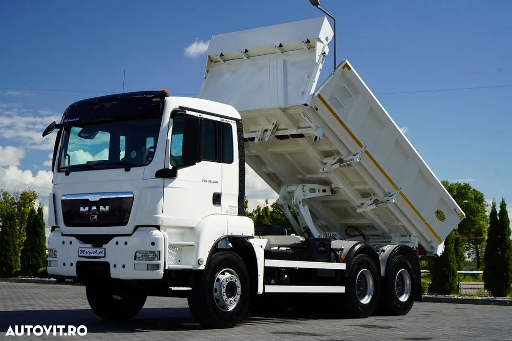 MAN TGS 33.400 / 6X4 / BASCULĂ CU 2 LATE / BASCULĂ CU HIDRODOXIE / BORDMATIC / MEILLER KIPPER / EURO 5 - 2