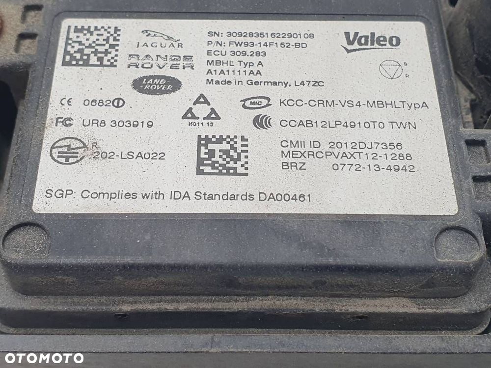 RADAR TYŁ LEWY SENSOR MARTWEGO POLA JAGUAR F-PACE FW93-14F152-BD - 2