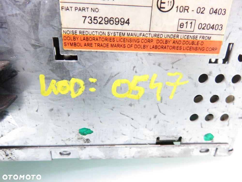 RADIO KASETA  FIAT STILO 735296994 + KOD - 3