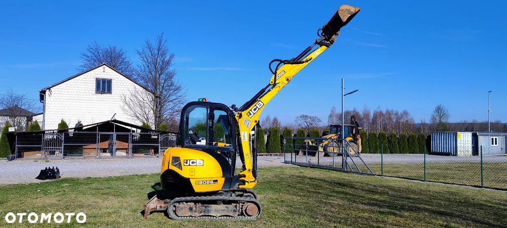 JCB JCB 8026 CTS mini Koparka 1317 MTG sprowadzona 3 łyżki szybkozłącze hydrauliczne piękny stan GOODBER 8025 - 16