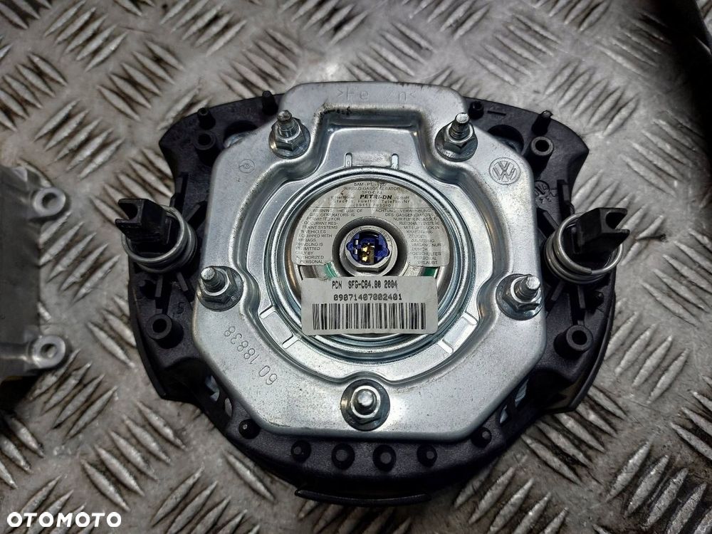 ZESTAW AIRBAG KOKPIT DESKA PASY PODUSZKI MODUŁ POLO IV 5D 6Q4857705J - 3
