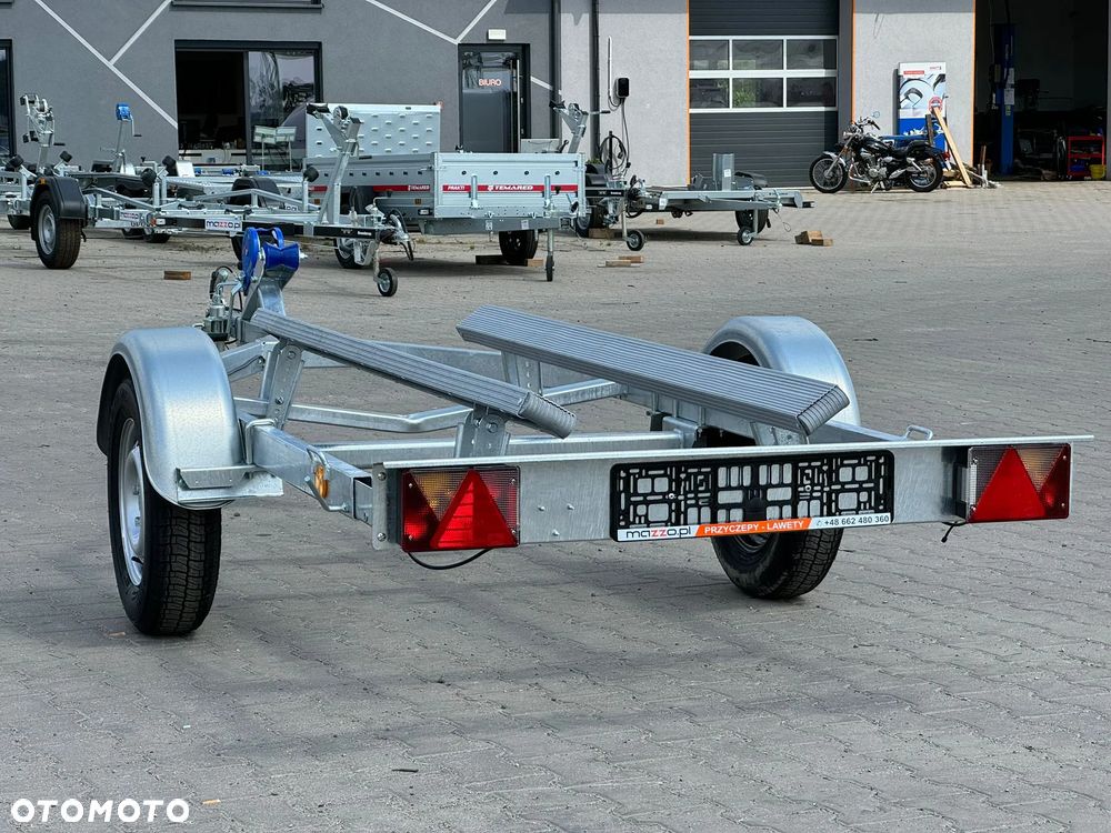 MAZZO Przyczepka pod skuter wodny do 3,7 m DMC750kg SPAWANA ocynkowana z płozami, wodoodporne łożyska - 2