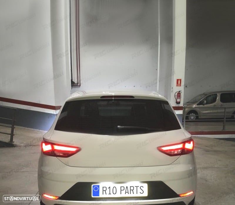 KIT COMPLETO 4 LAMPADAS LED INTERIOR PARA SEAT LEON MK3 5F 5F1 5F5 5F8 SC ST 13- - 2